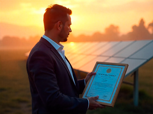Imagen-ilustrativa-hombre-con-certificado-y-paneles-solares